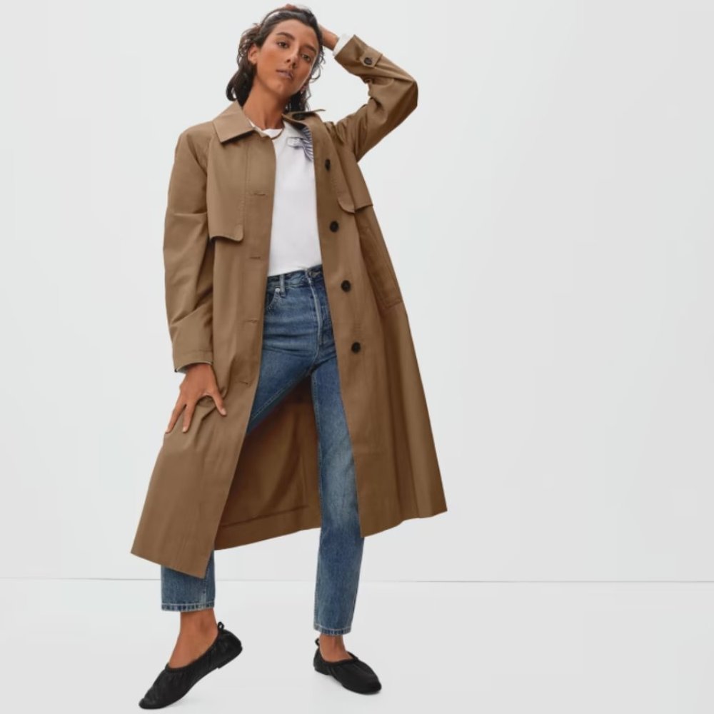 Everlane The Long Mac Coat Size M